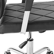 Vinyl office chair in black by Modway additional picture 4