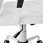 Vinyl office chair in white by Modway additional picture 4