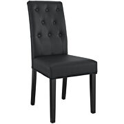 Dining vinyl side chair in black additional photo 4 of 3