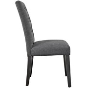 Dining fabric side chair in gray by Modway additional picture 3