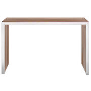Wood inlay console table in walnut by Modway additional picture 3