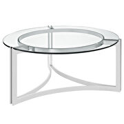 Stainless steel coffee table in silver additional photo 3 of 3