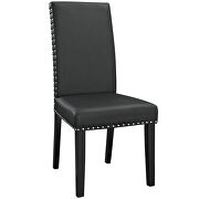 Dining faux leather side chair in black by Modway additional picture 6