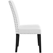 Dining faux leather side chair in white additional photo 5 of 5