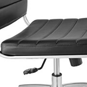 Armless mid back office chair in black by Modway additional picture 3