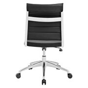 Armless mid back office chair in black by Modway additional picture 4