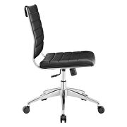 Armless mid back office chair in black by Modway additional picture 5