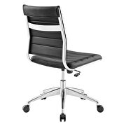 Armless mid back office chair in black by Modway additional picture 8