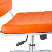 Armless mid back office chair in orange by Modway additional picture 3