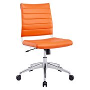 Armless mid back office chair in orange by Modway additional picture 5