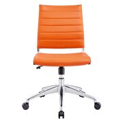 Armless mid back office chair in orange by Modway additional picture 6