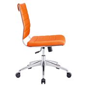 Armless mid back office chair in orange by Modway additional picture 7