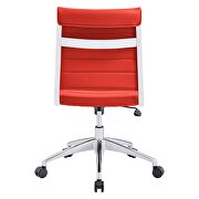 Armless mid back office chair in red by Modway additional picture 4