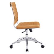 Armless mid back office chair in tan by Modway additional picture 6