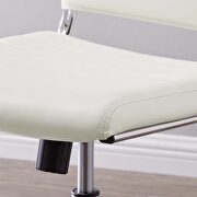 Armless mid back office chair in white by Modway additional picture 2