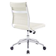 Armless mid back office chair in white by Modway additional picture 4