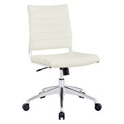 Armless mid back office chair in white by Modway additional picture 5