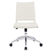 Armless mid back office chair in white by Modway additional picture 6