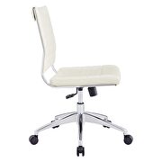 Armless mid back office chair in white by Modway additional picture 7