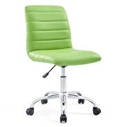 Armless mid back vinyl office chair in bright green by Modway additional picture 6