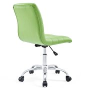 Armless mid back vinyl office chair in bright green by Modway additional picture 8