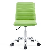 Armless mid back vinyl office chair in bright green by Modway additional picture 9