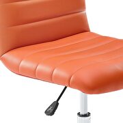 Armless mid back vinyl office chair in orange by Modway additional picture 5