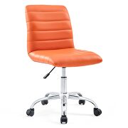 Armless mid back vinyl office chair in orange by Modway additional picture 6