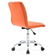 Armless mid back vinyl office chair in orange by Modway additional picture 8