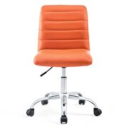 Armless mid back vinyl office chair in orange by Modway additional picture 9