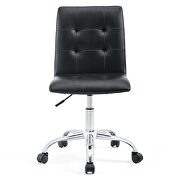 Armless mid back office chair in black by Modway additional picture 9
