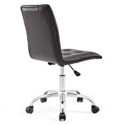 Armless mid back office chair in brown by Modway additional picture 8