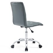 Armless mid back office chair in gray by Modway additional picture 8