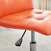 Armless mid back office chair in orange by Modway additional picture 2