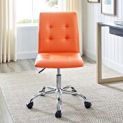 Armless mid back office chair in orange by Modway additional picture 3