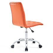 Armless mid back office chair in orange by Modway additional picture 8