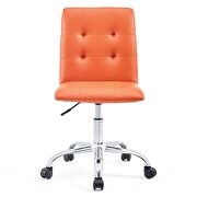 Armless mid back office chair in orange by Modway additional picture 9