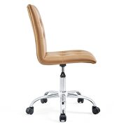 Armless mid back office chair in tan by Modway additional picture 7