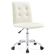 Armless mid back office chair in white by Modway additional picture 6