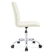 Armless mid back office chair in white by Modway additional picture 7