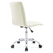 Armless mid back office chair in white by Modway additional picture 8