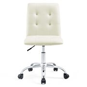 Armless mid back office chair in white by Modway additional picture 9