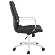 Mid back office chair in black by Modway additional picture 3