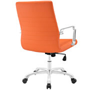 Mid back office chair in orange by Modway additional picture 2