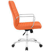 Mid back office chair in orange by Modway additional picture 3