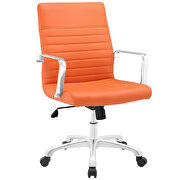 Mid back office chair in orange by Modway additional picture 4