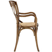Dining armchair in walnut by Modway additional picture 3