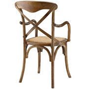 Dining armchair in walnut by Modway additional picture 4