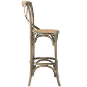 Bar stool in gray by Modway additional picture 3
