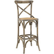 Bar stool in gray by Modway additional picture 4